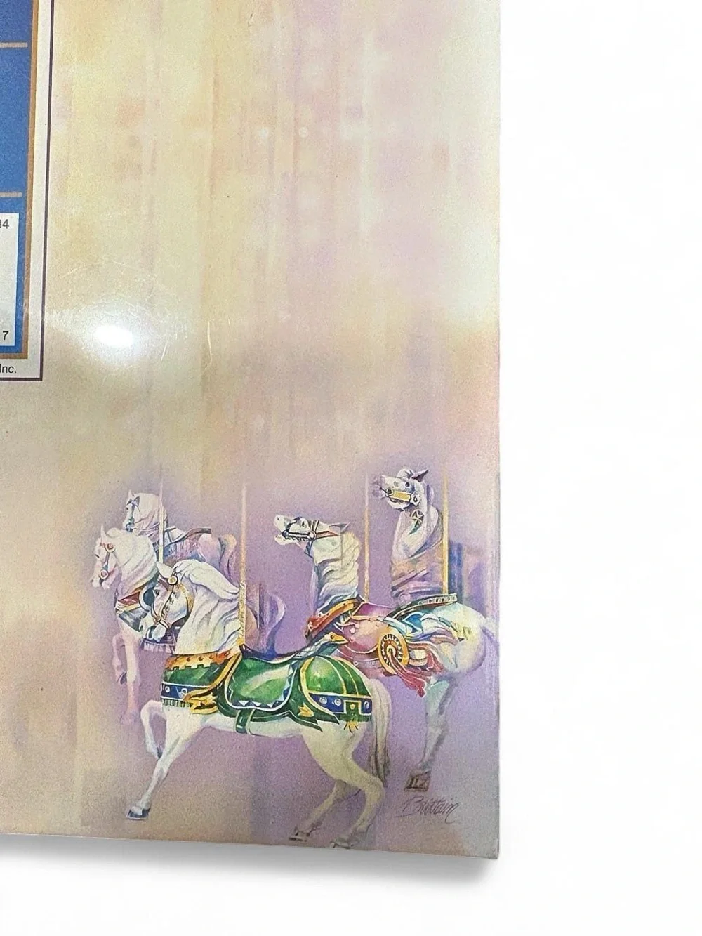 Vintage Carousel Unicorn Horse Printer Paper Stationery Set of 2 packs